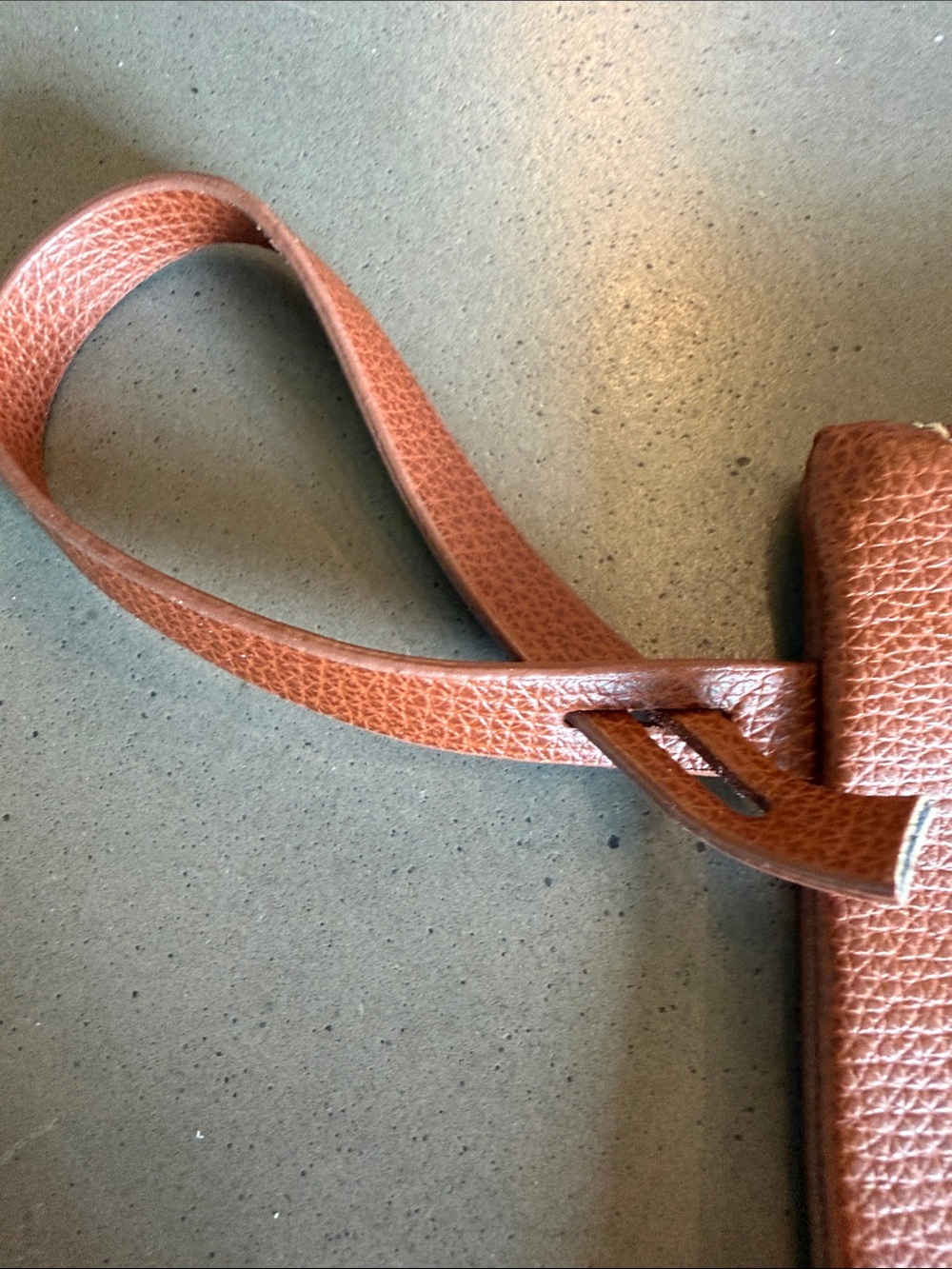 Polène Tan Pebbled Leather Wristlet Clutch - Picture 3 of 5